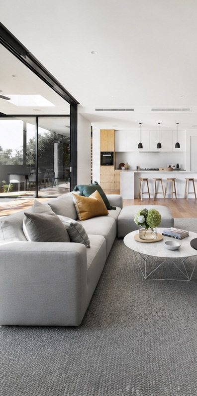 Living area at Loft da Baixa